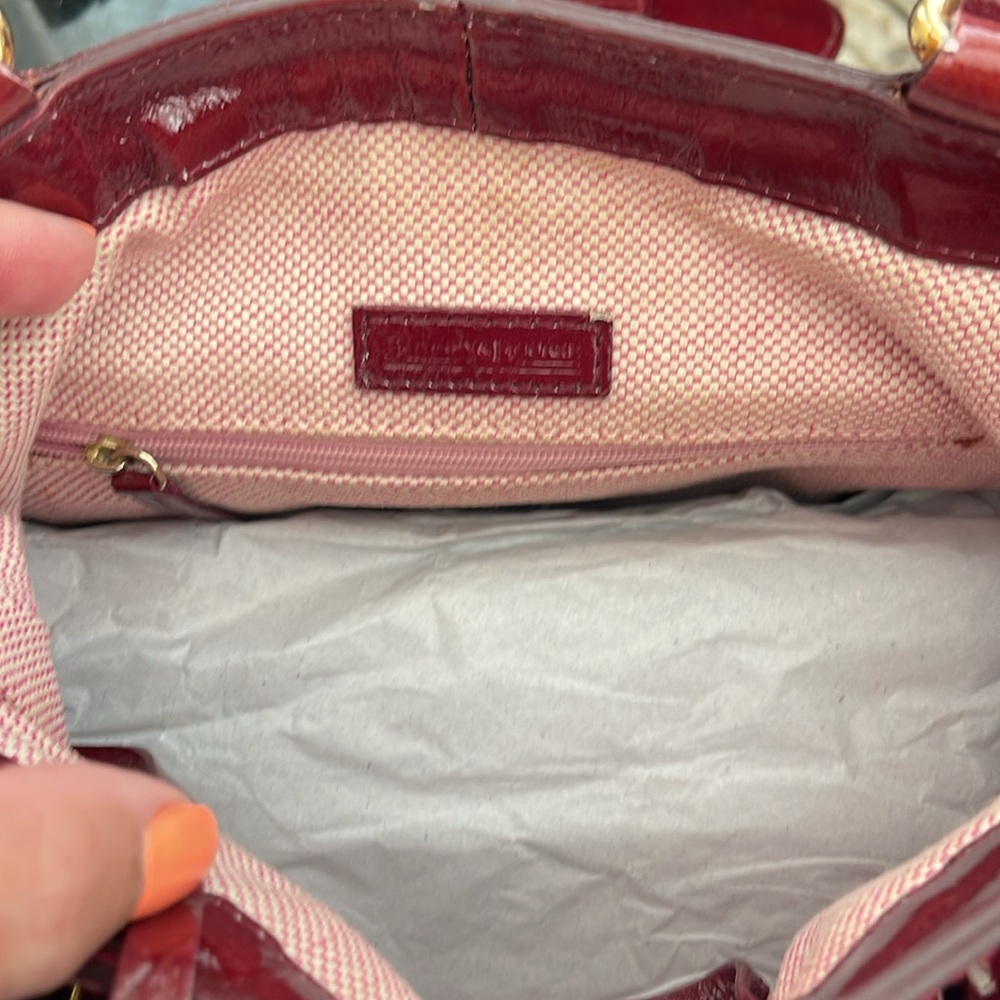 Dooney & Bourke Burgundy Shoulder Bag - Picture 14 of 16